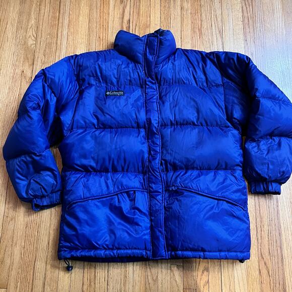 Columbia Coat Womens Large Down Puffer Jacket Purple - Picture 1 of 8